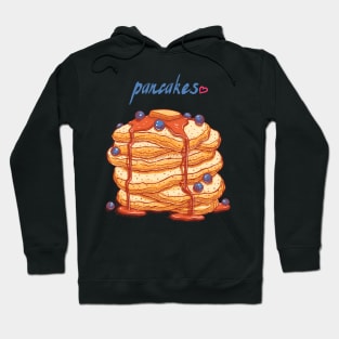 blueberries pancakes hand drawn Hoodie